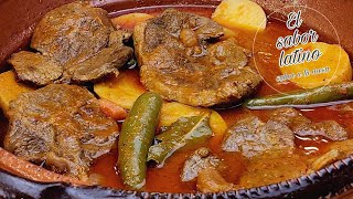 🔴Cuando Quiero Comer algo Fácil y Muy Rico preparo Bistec con Papas a la Mexica De esta manera 💥 [upl. by Ahsratal]