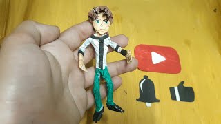 how to make paper Ben 10 man  Mahmoud porma [upl. by Ahsiek]