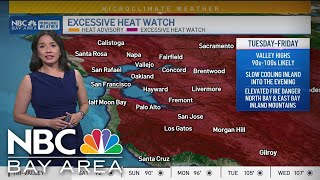 Bay Area forecast Warm weekend Heatwave ahead [upl. by Alletniuq]