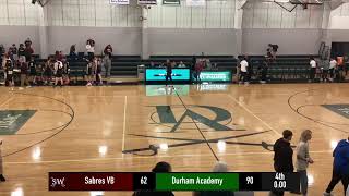 Sabres VB vs Durham Academy 111924 [upl. by Eylrahc]