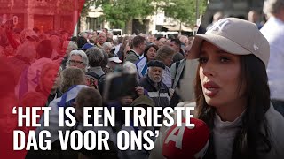 Zo verliep de steunbetuiging voor Israël en de tegendemonstratie in Amsterdam [upl. by Joella]