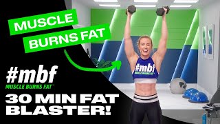 Free 30Minute Weight Training and Cardio Workout  Official mbf Sample Workout [upl. by Weiner]