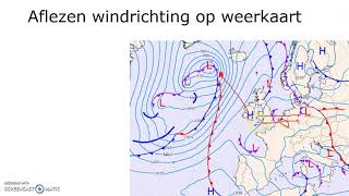 Uitleg analyse weerkaart windkracht windrichting neerslag en bewolking [upl. by Jacques]