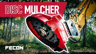 Excavator Disc Mulcher Attachment [upl. by Siduhey]