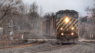 4K BCRAIL LEADER BCOL 4649 Leads CN A450 at Richmond Hill GO [upl. by Charo298]