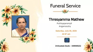 Thresyamma Mathew  Funeral Live  Puthiyaparampil  Angamoozhy  Drishyakala Studio  9446189232 [upl. by Auqinal]