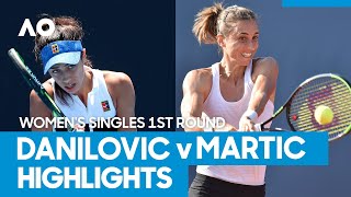 Olga Danilovic vs Petra Martic Match Highlights 1R  Australian Open 2021 [upl. by Emmeram]