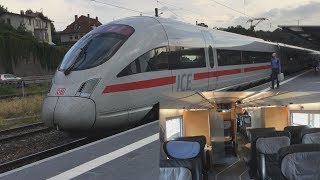 ICET der Deutschen Bahn Mitfahrt von Coburg nach Erfurt Hbf über VDE 81 Neubaustrecke [upl. by Daenis835]