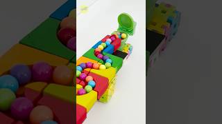 Marble Run ASMR lovers ♡ HABA wave slope with marbles run into toilet marblerunrace marbleshaba [upl. by Nhoj]