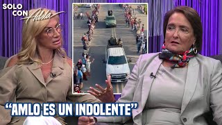 ADELA MICHA confronta a PATY ARMENDÁRIZ por VIOLENCIA DESABASTO de MEDICINAS y DEUDA [upl. by Adiari]