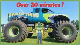 Gecko Meets a Monster Truck and More Vehicles For Children  Geckos Real Vehicles [upl. by Kina]