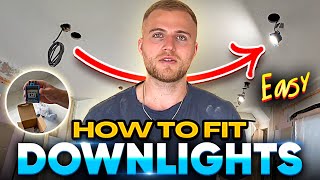 DIY How To Install Downlights  Easy Lighting Upgrade Ceiling Spotlights diy homerenovation [upl. by Branden38]