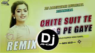 Chite Suit Te Daag Pe Gaye  Hard Bass Mixing  Dj Aadiwasi Musical Dhanora [upl. by Nesnej]