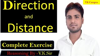 direction and distance reasoning By VKSir [upl. by Enyleve956]