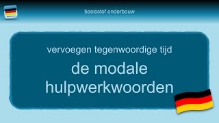 Bijles Duits grammatica 10 de modale hulpwerkwoorden  wissen [upl. by Dolli]