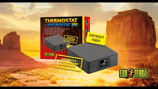 Exo Terra 600W Thermostat amp Hygrostat with DayNight Timer EU [upl. by Eidnarb]