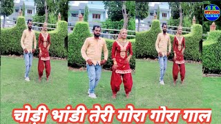 चोड़ी भांडी तेरी गोरा गोरा गाल new Taras ke sath Mewati video SK studio [upl. by Ayinat]