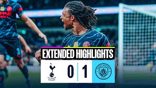 EXTENDED HIGHLIGHTS  Tottenham Hotspur 01 Man City  Aké scores a late winner away at Spurs [upl. by Jenny349]