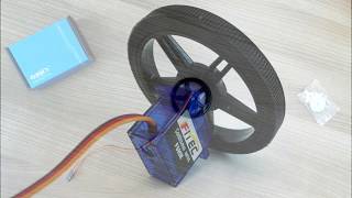 FS90R Continuous Micro Servo  Wheel  Intro [upl. by Dnomder]