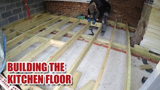 Making a suspended timber floor on sleeper walls [upl. by Ninaj]