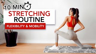 10 MIN STRETCHING ROUTINE Full Body Flexibility amp Mobility  Esneme Egzersizleri  Eylem Abaci [upl. by Carrington]