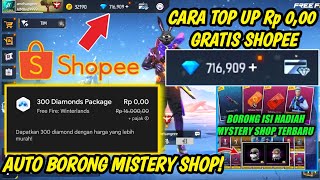 AUTO SULTAN‼️CARA BELI DIAMOND FF Rp 0 GRATIS DI SHOPEE BURUAN WORT 100 BERHASIL [upl. by Hna]