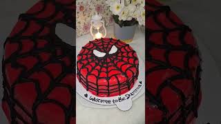 Spider Theme Cake🕸️Today Deliver Done Allhumdulillayoutubeshorts trndingvedio chocolatecake [upl. by Ermin11]