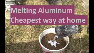 How to melt aluminum cans at home [upl. by Sirahs]