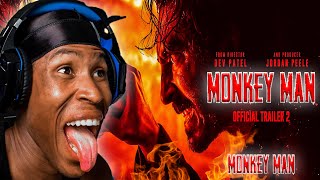 IN THEATRES APRIL 5 Monkey Man  Official Trailer 2 REACTION [upl. by Iadrahs]