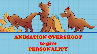 ANIMATION OVERSHOOT to give PERSONALITY [upl. by Bullivant]