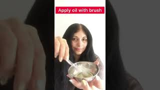 Castor Oil For Hair Growth  How To Use Castor Oil For Hair shorts [upl. by Nonnahsed362]