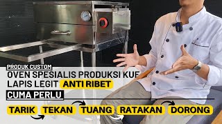 Cara Pakainya Mudah  Produksi Lapis Legit Lebih Cepat Anti Ribet Kalau Pakai Oven Gas Lapis Legit [upl. by Petronia]