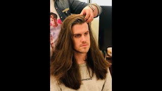 Long hair trim for men [upl. by Lacie]