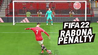 FIFA 22  THE RABONA PENALTY [upl. by Eanel]