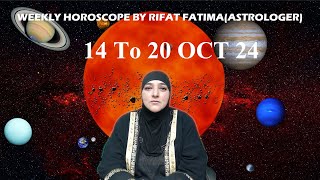 Rifat Fatima Live Stream 14 To 20 October weekly horoscope astrologer BIRTH STONEistikhraP1 [upl. by Stanly]