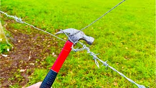 The Hammer Trick Fix Fence in 2 Minutes  practical invention [upl. by Sivaj392]