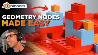 Beginner Geometry Nodes Blender Tutorial [upl. by Tristam]