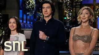 Teen Heartthrobs Adam Driver and Olivia Rodrigo Host SNL [upl. by Ytsirt]