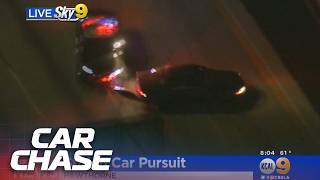 Officers use PIT Maneuver and K9 Unit to end a long police chase RAW Helicopter Commentary [upl. by Ettelrac]