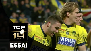 TOP 14 ‐ Essai Aurélien ROUGERIE ASM – ClermontBayonne – J18 – Saison 20162017 [upl. by Kei265]