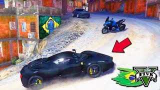 GTA V BRASIL ROLEPLAY  FUI NA FAVELA de FERRARI DEU TIRO 10 [upl. by Masry]