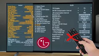 No Remote No Problem Accessing LG TV Service Menu Without Remote Control [upl. by Nadler]