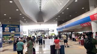 Walking From Kansai International Airport Terminal 1 Arrival to Kansai Airport Station Osaka Japan [upl. by Eecram]