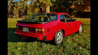 1987 Porsche 924S WalkAround Startup and Driving Video [upl. by Eneres331]