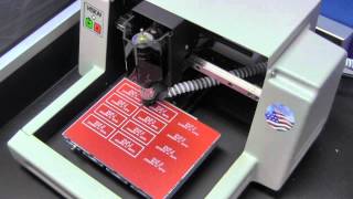 Express Small Engraving Machine Plastic Valve Tags [upl. by Oniotna]