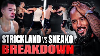 quotPROPS TO SEAN STRICKLANDquot  SNEAKO vs STRICKLAND BREAKDOWN [upl. by Funk]