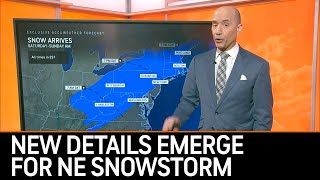 Northeast Snowstorm Update New Details Emerge  AccuWeather [upl. by Crowns]