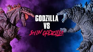 GODZILLA VS SHIN GODZILLA EPIC STOP MOTION BATTLE [upl. by Anitsua]