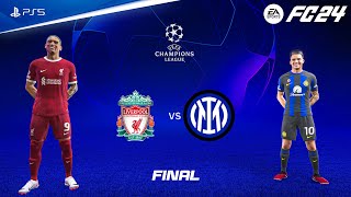 FIFA 24  Liverpool vs Inter Milan  UEFA Champions League Final  PS5™ 4K60 [upl. by Ahsemrak]