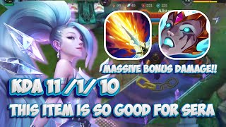 INSANE DAMAGE  Mid Lane KDA ALL OUT Seraphine gameplay  Wild Rift BuildRunes [upl. by Geilich530]